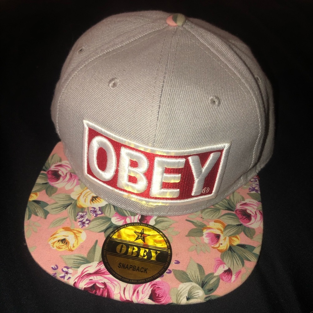 OBEY SnapBack flat bill hat.